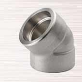 Class 6000 elbow, 45 degree, socket weld