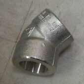 Class 9000 elbow, 45 degree, socket weld