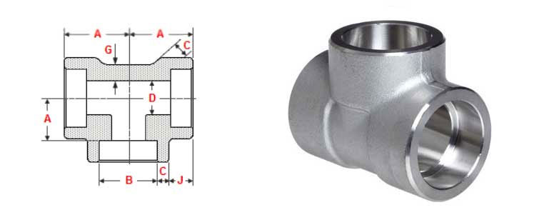 6000lb-socket-weld-reducing-tee-dimensions