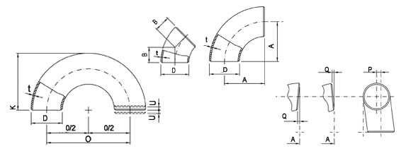 90 Deg Elbow Weight Chart