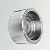 Class 3000 elbow, socket weld cap