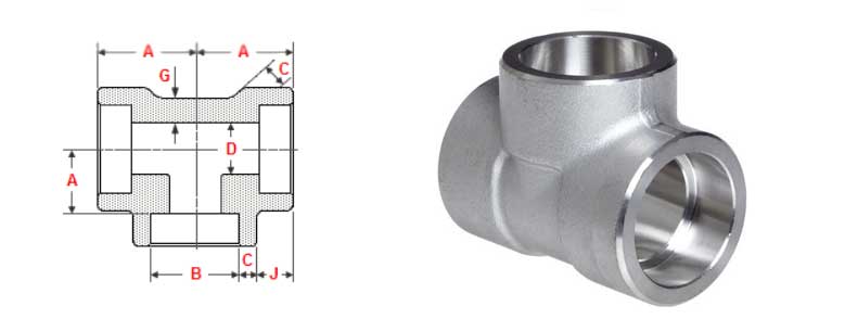 socket-weld-tee-dimensions