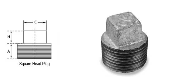 square-head-plug-dimensions