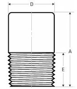 Threaded Round Head Plug Dimensions - ANSI / ASME B16.11