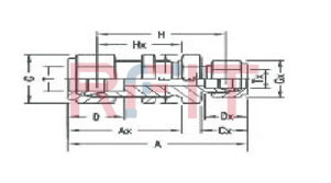 Dimensions of Bulkhead Reducing Union