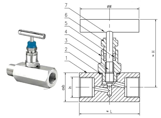 needle-valve-dimension