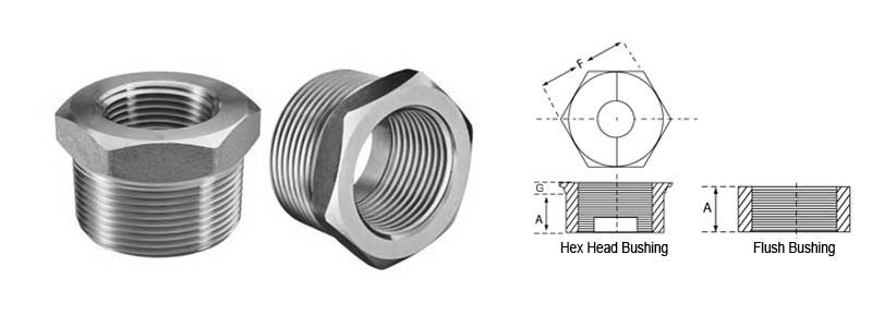 Threaded Reducing Bushing Dimensions